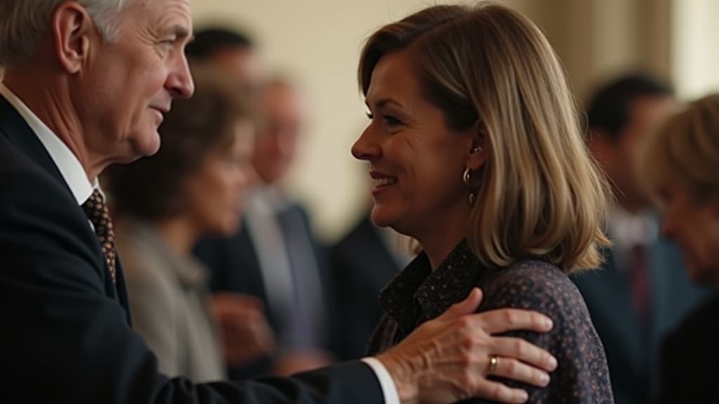 Appropriate conversation etiquette at a funeral.