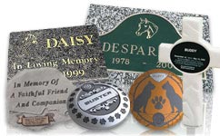 A Collage of Our Pet Grave Markers