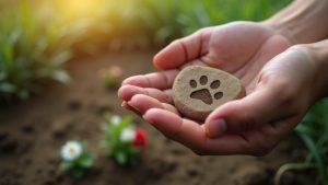 A loving farewell and the compassionate process of planning a pet burial.