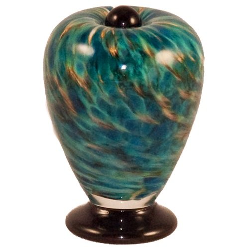 Dolphin Glass Pet Keepsake Urn