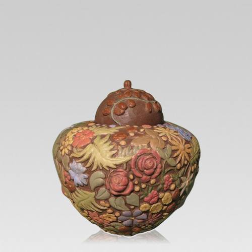 Floral Small Pet Cremation Urn