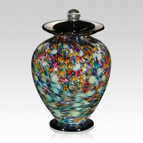 Rainbow Dream Glass Urn