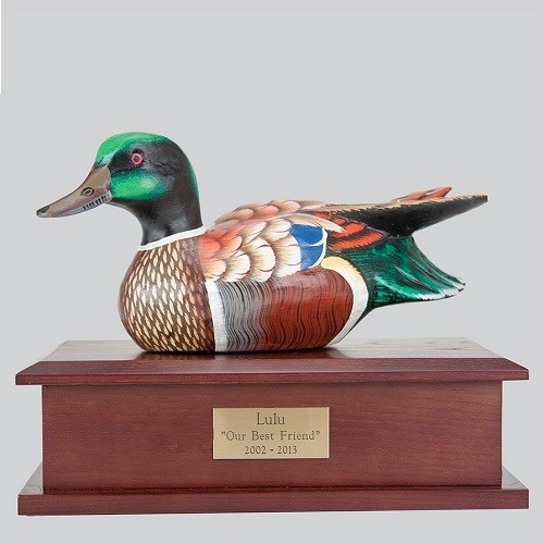 Male Decoy Duck Dog Urn