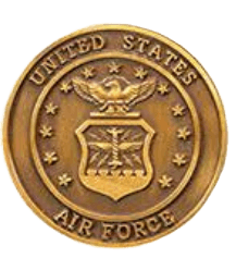 Air Force Coin Medallion Appliques