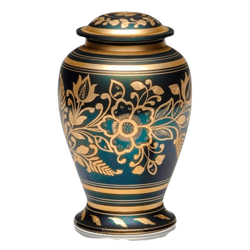 Golden Flower Cremation Urn