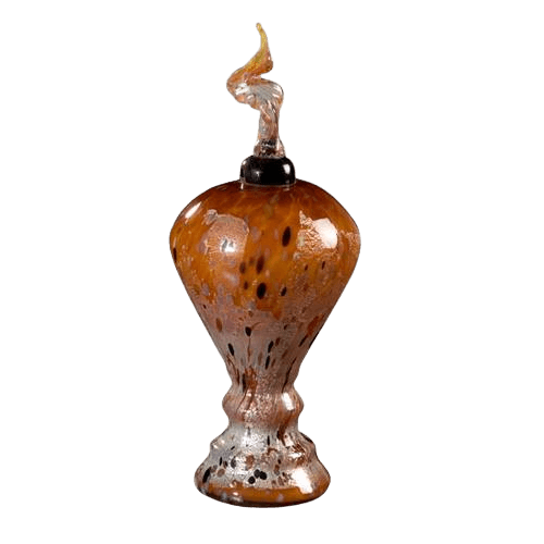 Monza Orange Glass Cremation Urn