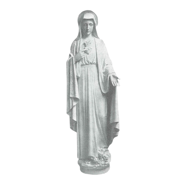 Sacred Heart Of Mary Granite Statue I