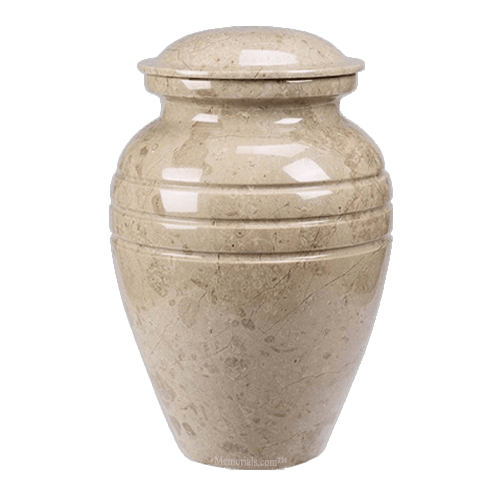 Hera Cream Marble Cremation Urns