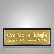 urn engraved nameplates plaques memorials engraving plate ii modern easels