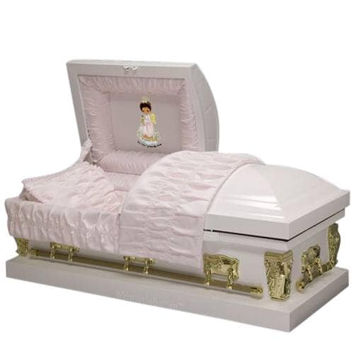 African American Girl Large Casket