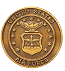 Air Force Coin Medallion Appliques