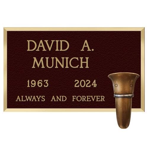 Always and Forever Niche Plaque With Vase