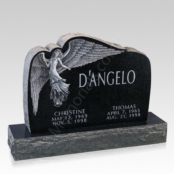 Angelic Companion Granite Headstone II