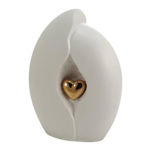 Angelic Heart Ceramic Cremation Urn