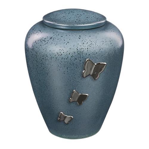 April Butterflies Ceramic Cremation Urn