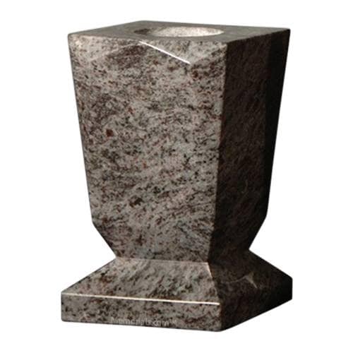 Bahama Blue Beveled Granite Vase