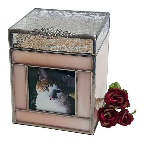 Bellini Glass Medium Photo Pet Urn