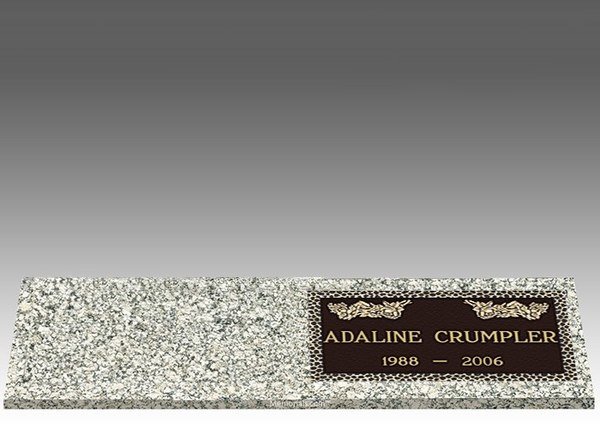 Blooming Spring Right Bronze Headstone