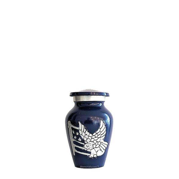 Blue American Dream Keepsake Cremation Urn