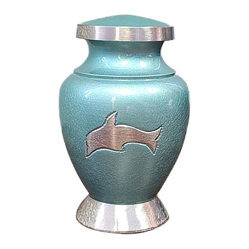 Blue Dolphin Keepsake Urn