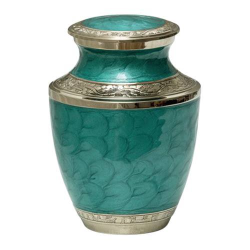 Blue Lagoon Metal Cremation Urn