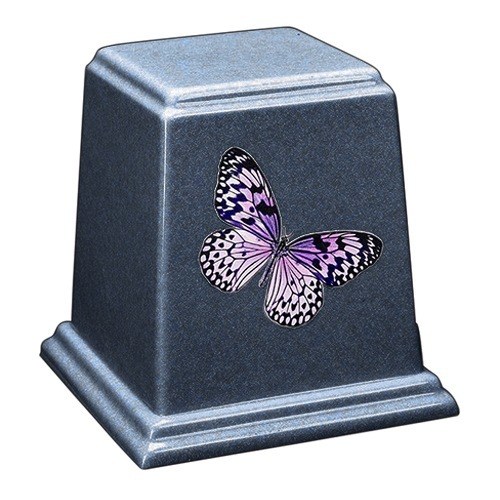 Butterfly Whisper Winter Cultured Urn