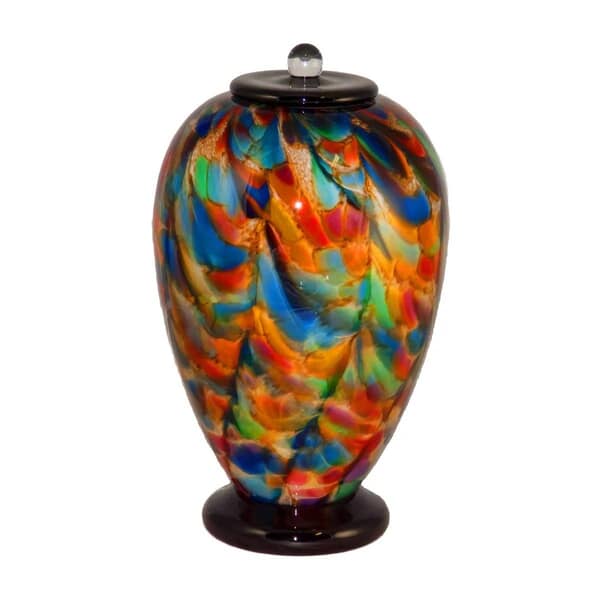 Carnival Glass Cremation Urn For Two