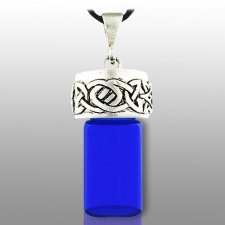 Celtic Blue Pet Cremation Necklace