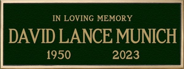 Cemetery Memorial Crypt Plaque