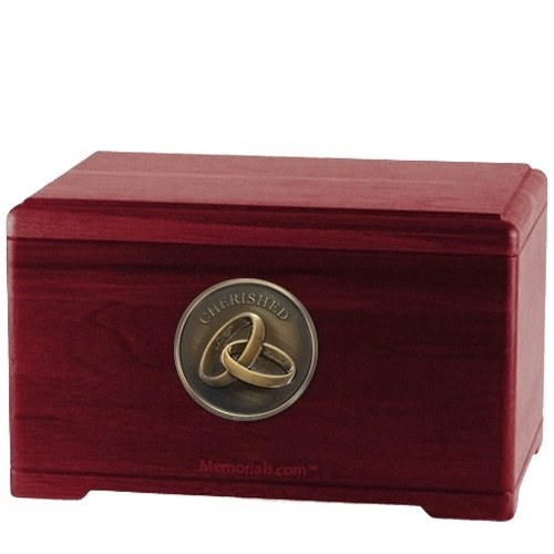 Cherished Rosewood Wood Cremation Urn