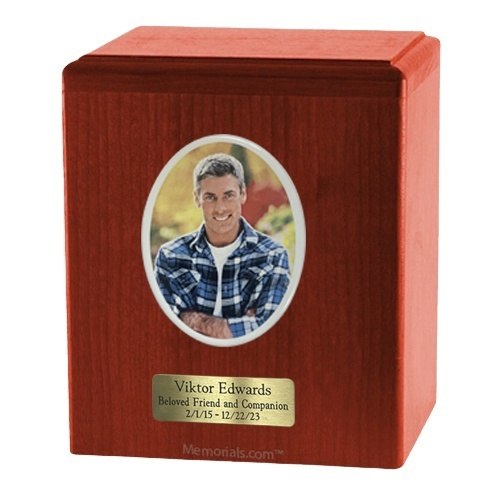 Cherry Wooden Photo Urn