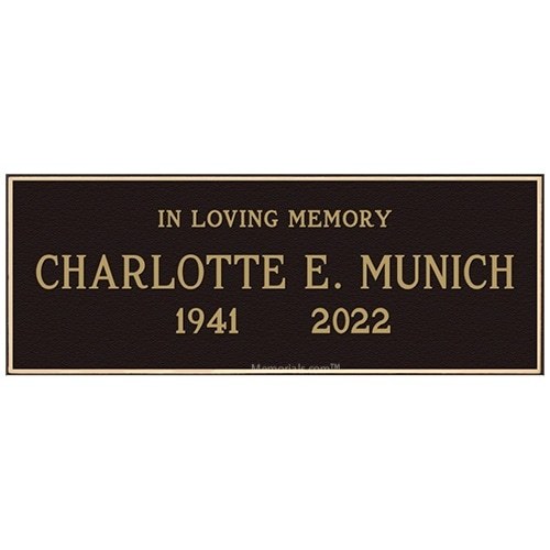 Classic Crypt Memorial Niche Plaques