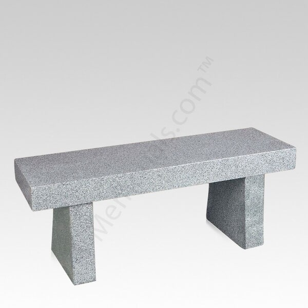 Classic Granite Cemetery Bench III