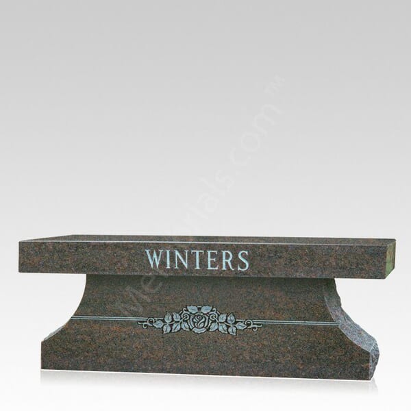 Colonial Granite Cremation Bench II