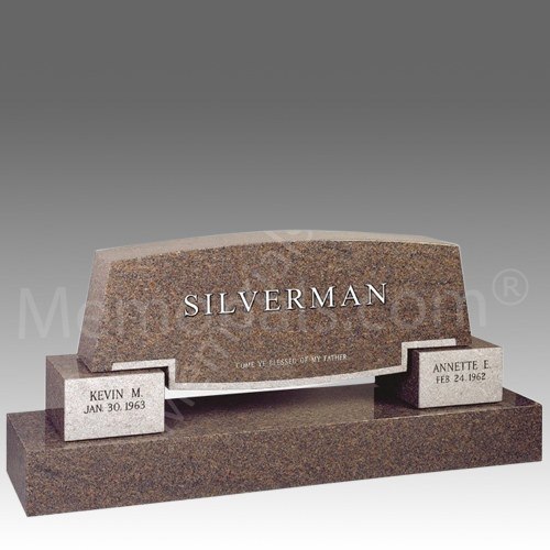 Companion Granite Cremation Headstone