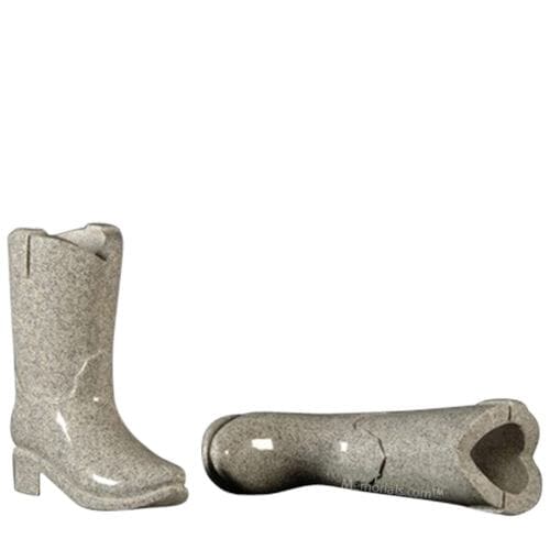 Cowboy Boot  Granite Vase