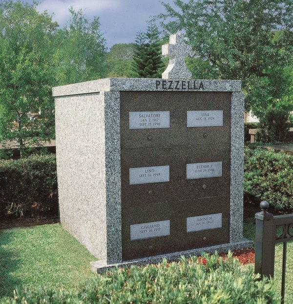 Cross Cemetery Crypt For a Family