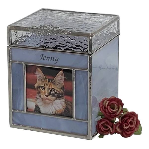 Crystal Glass Photo Pet Urns