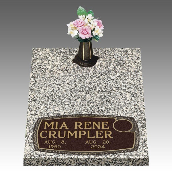 Dignity Arc of Tribute Deep Bottom Bronze Headstone II