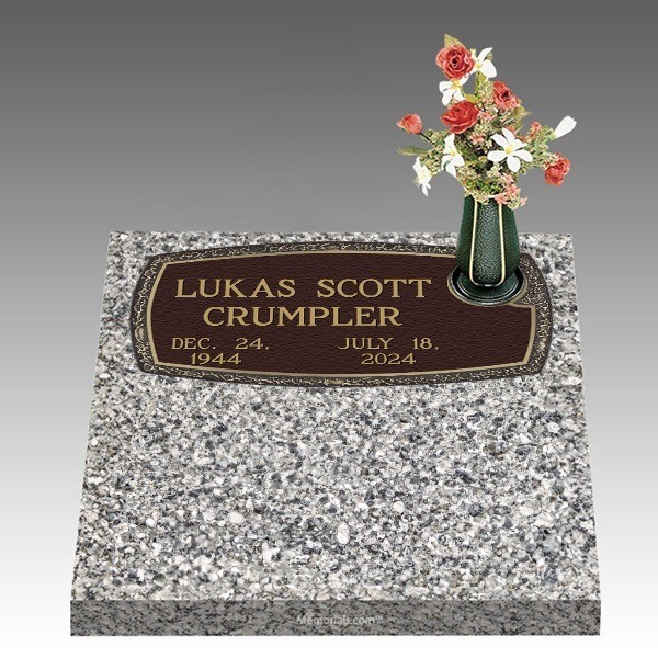 Dignity Arc of Tribute Deep Top Large Bronze Headstone