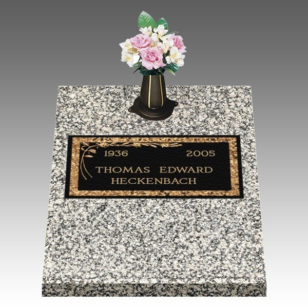 Dignity Castle Rose Deep Top Large Bronze Headstone II