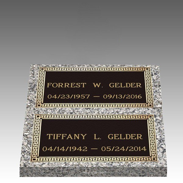 Dignity Classic Deep Bronze Cemetery Headstones