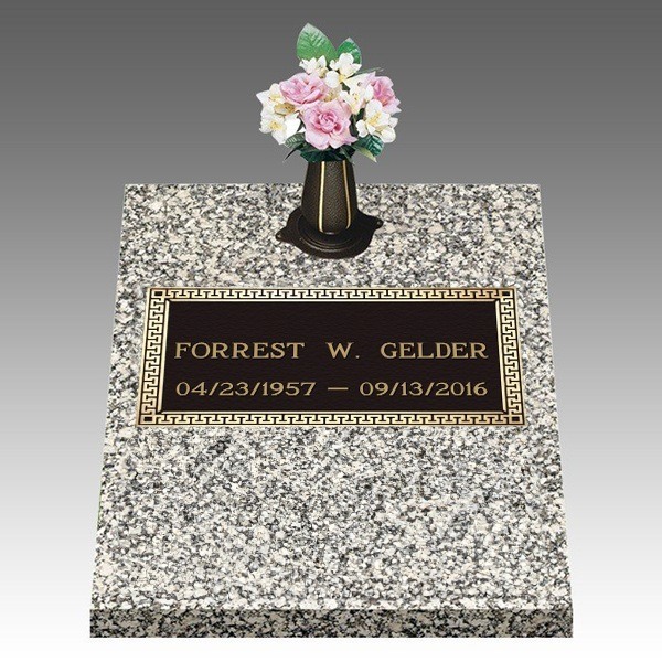 Dignity Classic Deep Top Bronze Headstone II