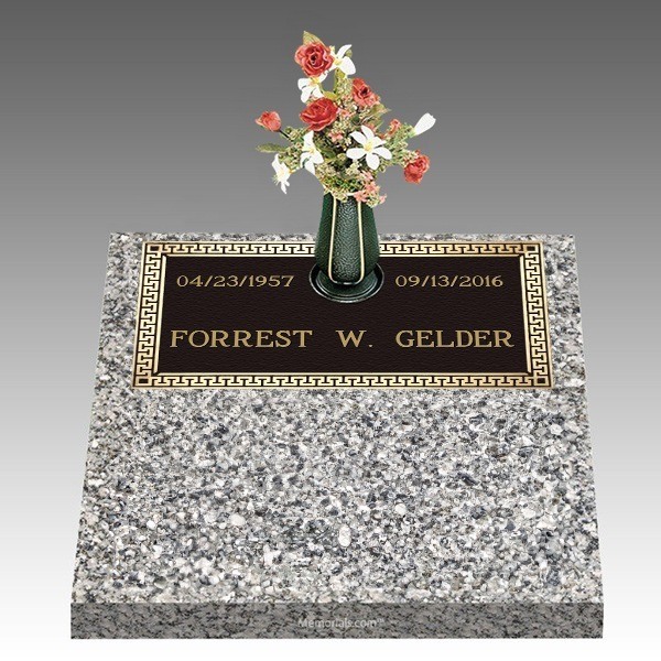 Dignity Classic Deep Top Large Bronze Headstone