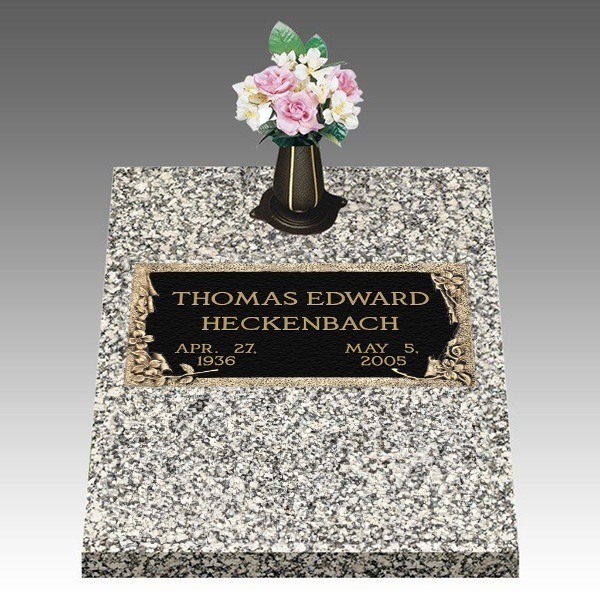 Dignity Dogwood Deep Top Bronze Headstone II