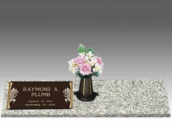 Dignity Lily of the Valley Left Bronze Headstone II