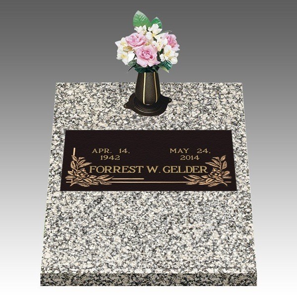 Dignity Magnolia Deep Top Large Bronze Headstone II