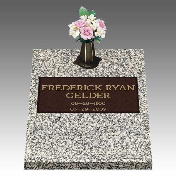 Dignity Simplicity Deep Top Bronze Headstone II