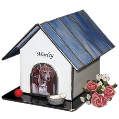 Dog House Medium Cremation Photo Pet Urn