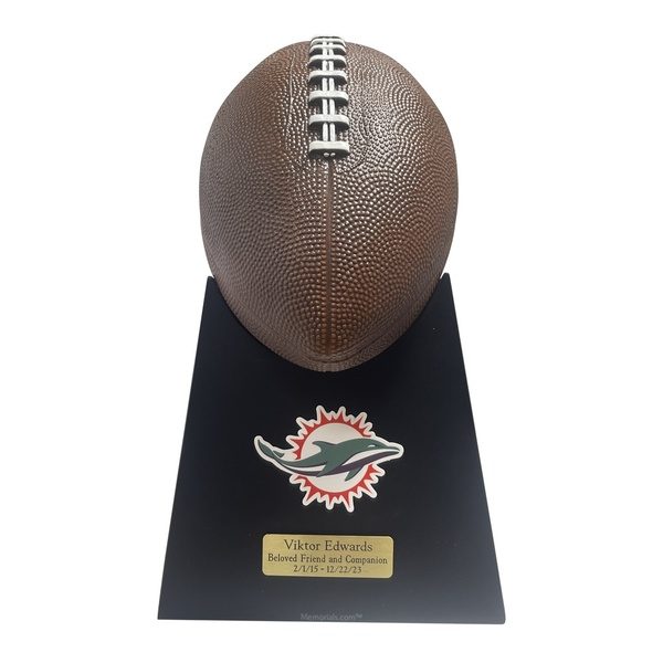 Dolphins Football Cremation Urn